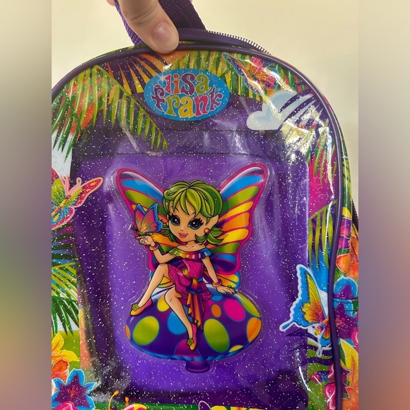 Rare Vintage Lisa Frank Layla The Green Haired Butterfly Fairy Backpack - Picture 2 of 6